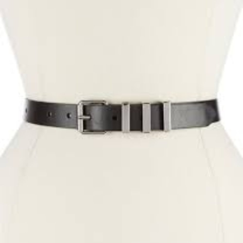 REBECCA MINKOFF 1" Flat Strap Belt